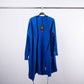 Gilet lungo con cappuccio in maglia morbida