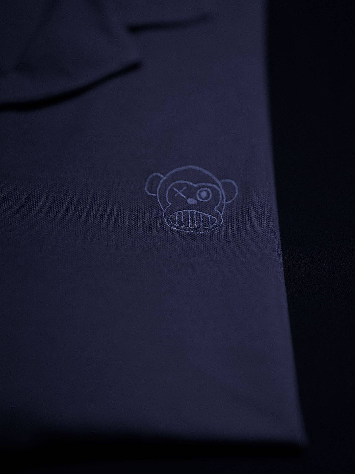 Polo unisex in cotone piqué navy con logo ricamato