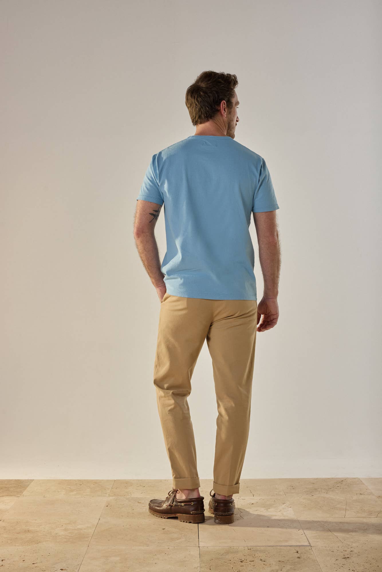 T-shirt in cotone biologico Summer Blu Charron