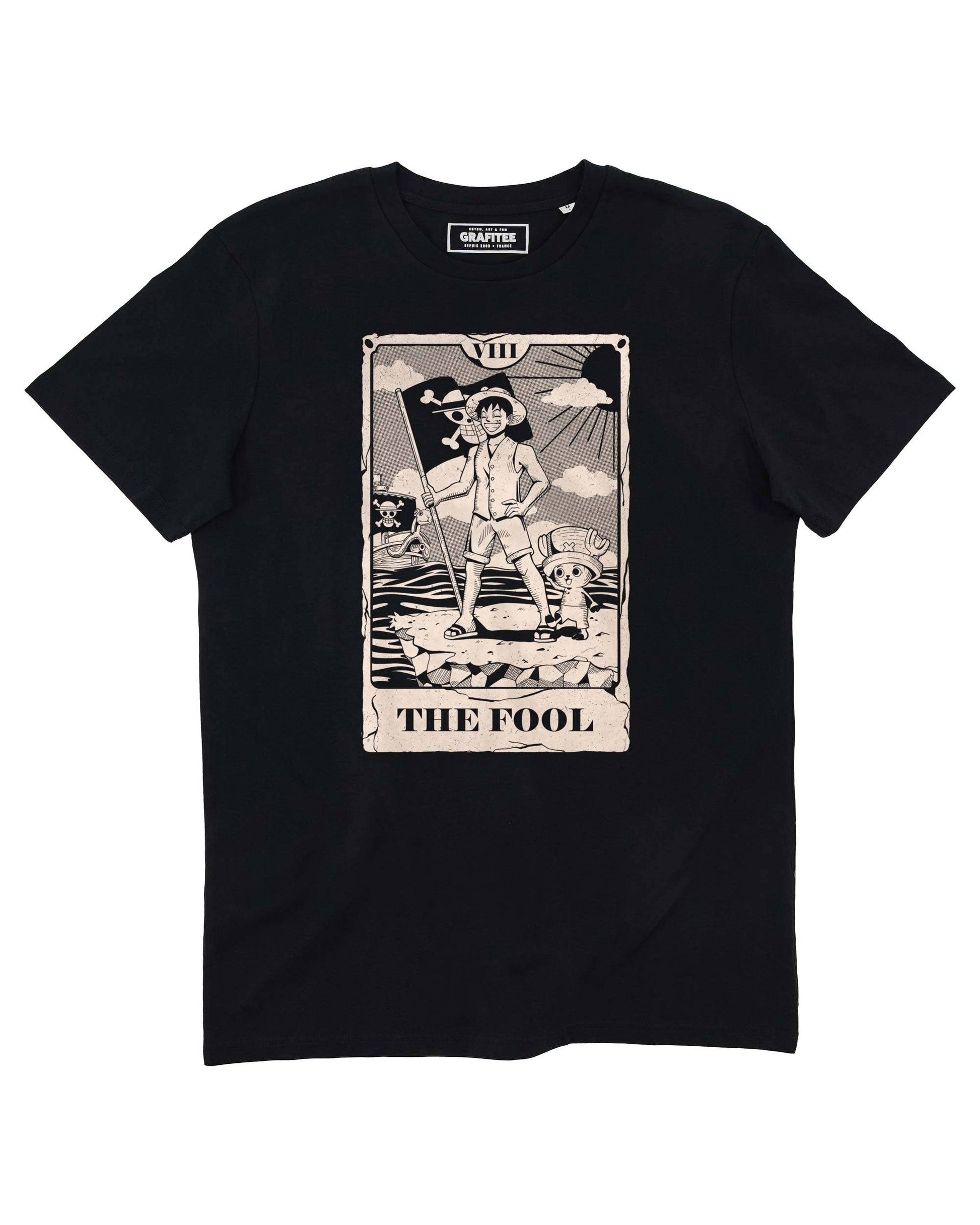 T-shirt nera The Fool in cotone biologico GOTS