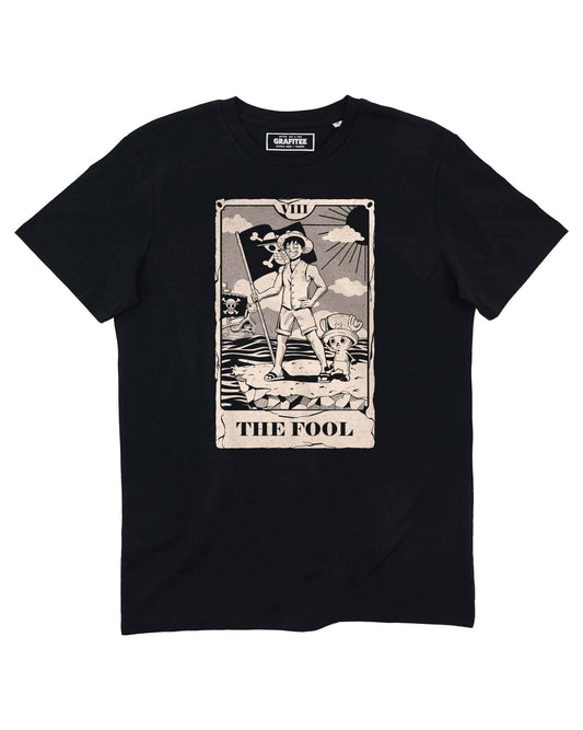 T-shirt nera The Fool in cotone biologico GOTS