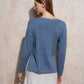 Maglione in maglia lurex con scollo a V