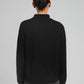 Maglione dolcevita nero Nissya con cuciture a contrasto
