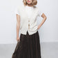 Gilet in maglia con scollo a V e bottoni
