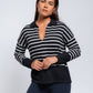 Polo in maglia a righe