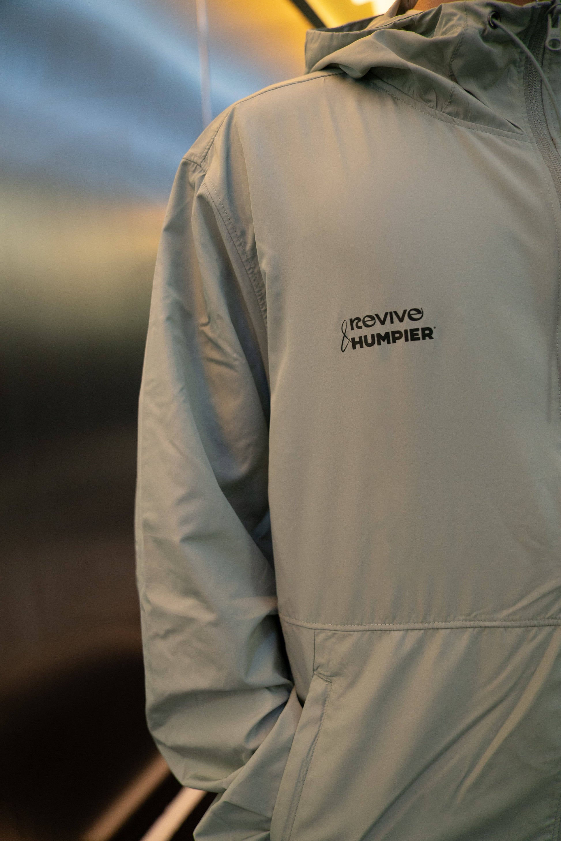 Giacca leggera windbreaker Gym Mood in poliestere riciclato