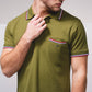 Polo in piqué con taschino