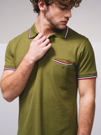 Polo in piqué con taschino