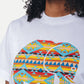 T-shirt donna Navajo in cotone biologico bianca