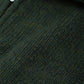 Maglia uomo Bernia con zip a un quarto verde foresta