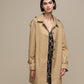 Cappotto trench donna elegante con bottoni