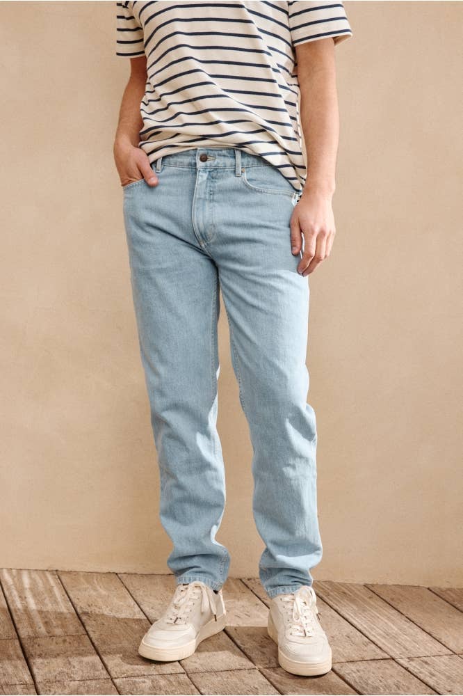 Jeans Cooper semi-slim sbiancati da uomo
