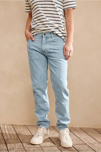 Jeans Cooper semi-slim sbiancati da uomo