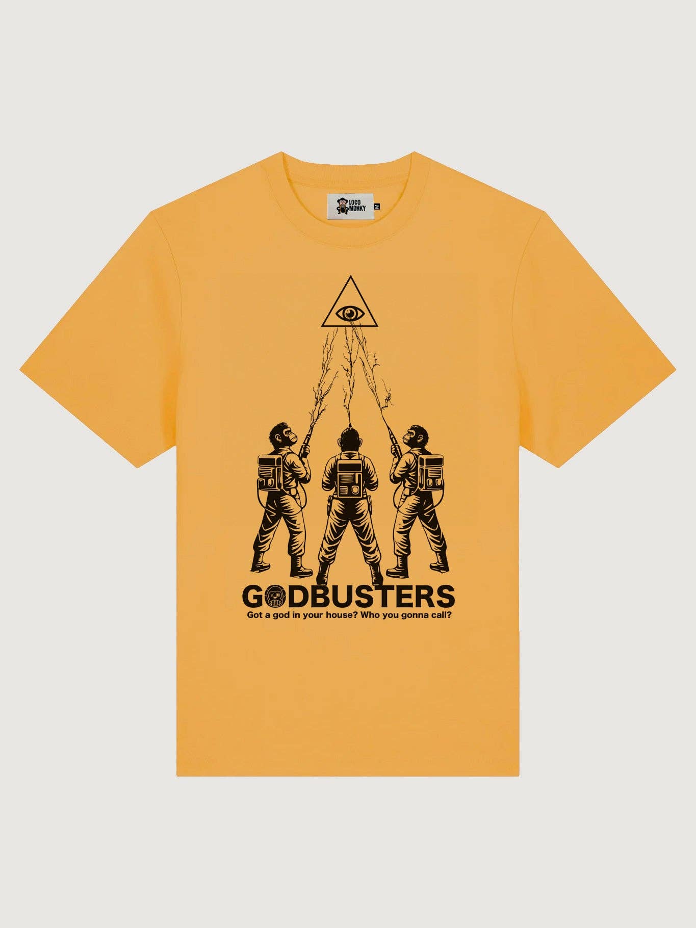 T-shirt unisex gialla Godbusters