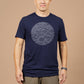 T-shirt uomo Waves blu navy