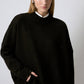 Maglione in maglia effetto distressed nero
