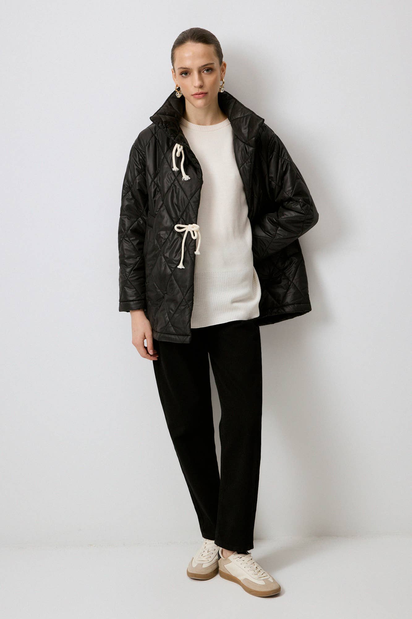 Cappotto trapuntato oversize