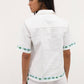 Blusa Timeon in cotone con bordi decorati
