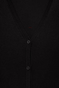 Cardigan in Maglia Rasata con Scollo a V