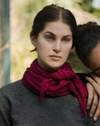 Sciarpa triangolare in misto cashmere