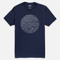 T-shirt uomo Waves blu navy