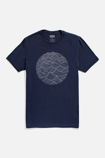 T-shirt uomo Waves blu navy