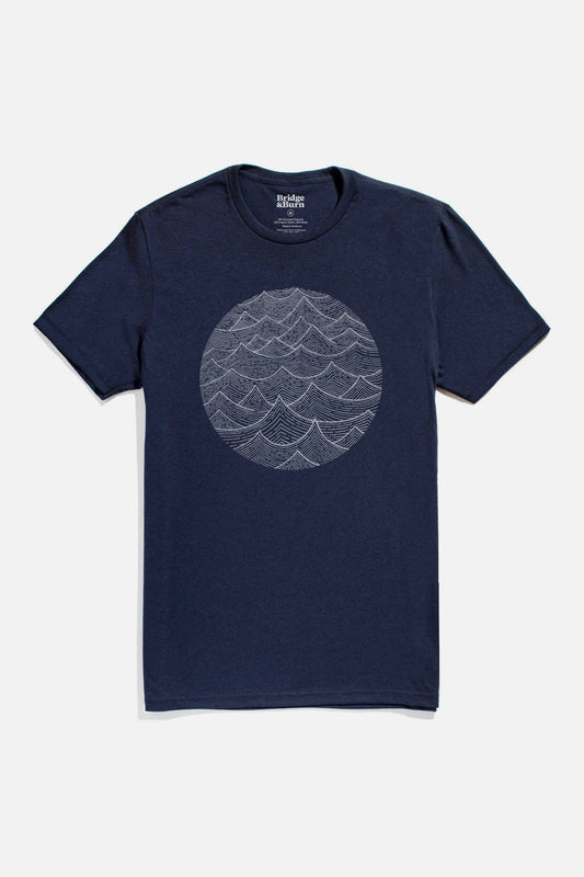 T-shirt uomo Waves blu navy