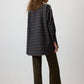 Camicia a righe oversize a vestibilità comoda