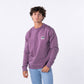Felpa in cotone biologico viola Winter Edition
