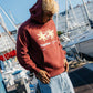Felpa con cappuccio oversize Star Ruby in cotone biologico