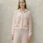 Giacca cardigan in maglia con colletto e bottoni