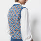 Gilet in maglia con motivo geometrico