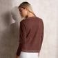 Maglione in maglia lurex con scollo a V