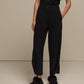 Pantaloni sartoriali donna a vita alta con pieghe