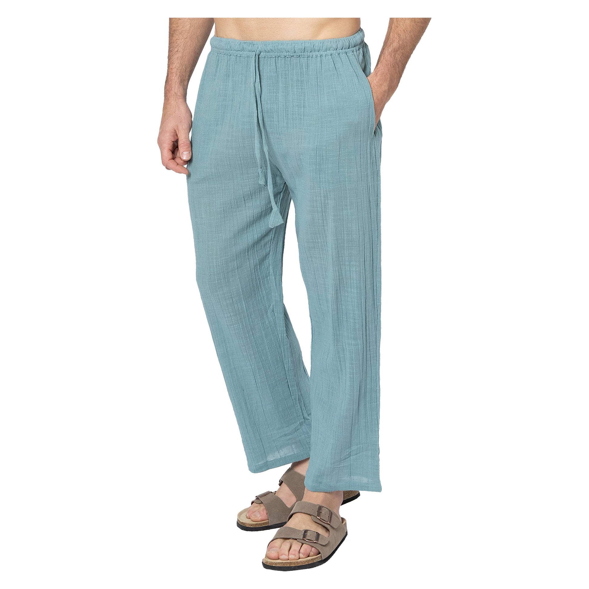 Pantaloni lunghi estivi in cotone boho
