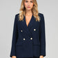 Blazer doppiopetto blu navy Zakie