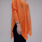 Pullover oversize con scollo a V in maglia 3D