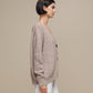 Cardigan in maglia donna con scollo a V