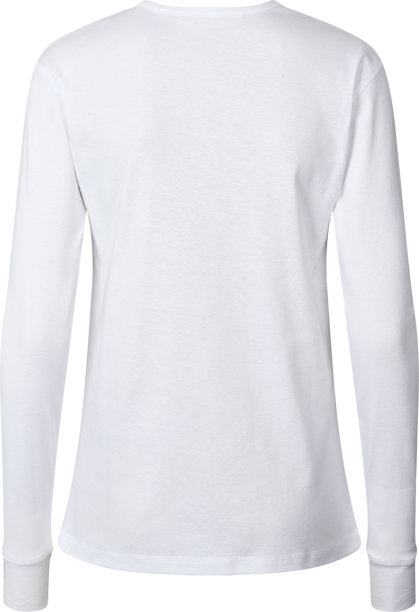 Maglia Henley a Costine in Cotone Biologico Ida Bianca