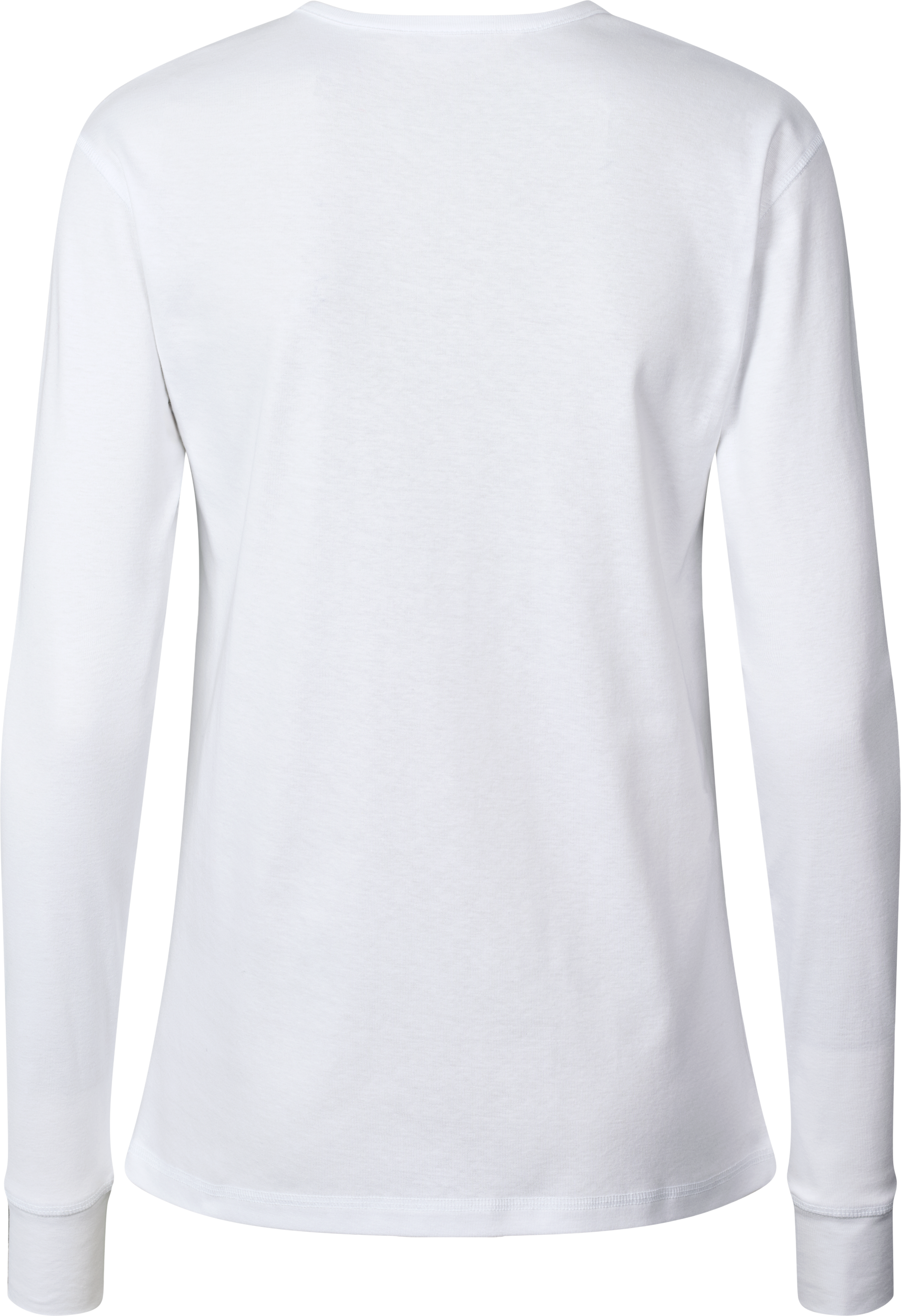 Maglia Henley a Costine in Cotone Biologico Ida Bianca
