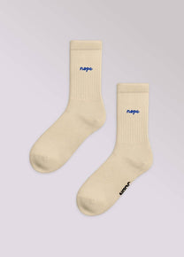 Calzini “Nope” in cotone biologico con lettering