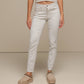 Pantaloni skinny in cotone stretch a vita alta