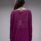 Maxi pullover oversize con scollo a barchetta in maglia 3D