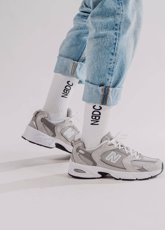 Calzini NBDC bianchi in cotone biologico