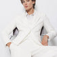 Blazer minimal bianco da donna