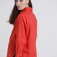 Camicia in cotone con bottoni dorati