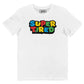 T-shirt unisex "Super Tired" in cotone biologico con stampa