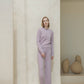 Maglione girocollo boxy in misto cashmere