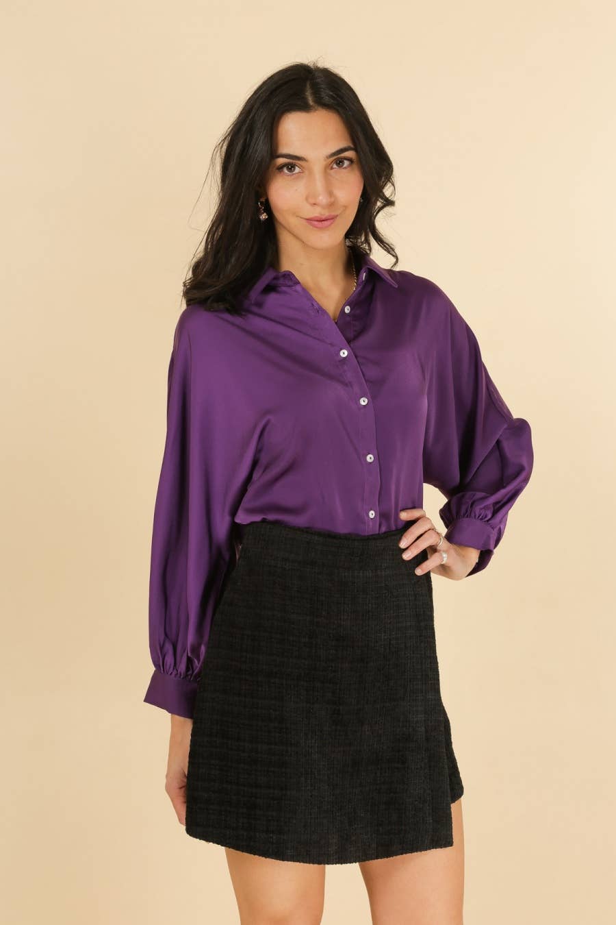 Camicia satinata Tuly da donna