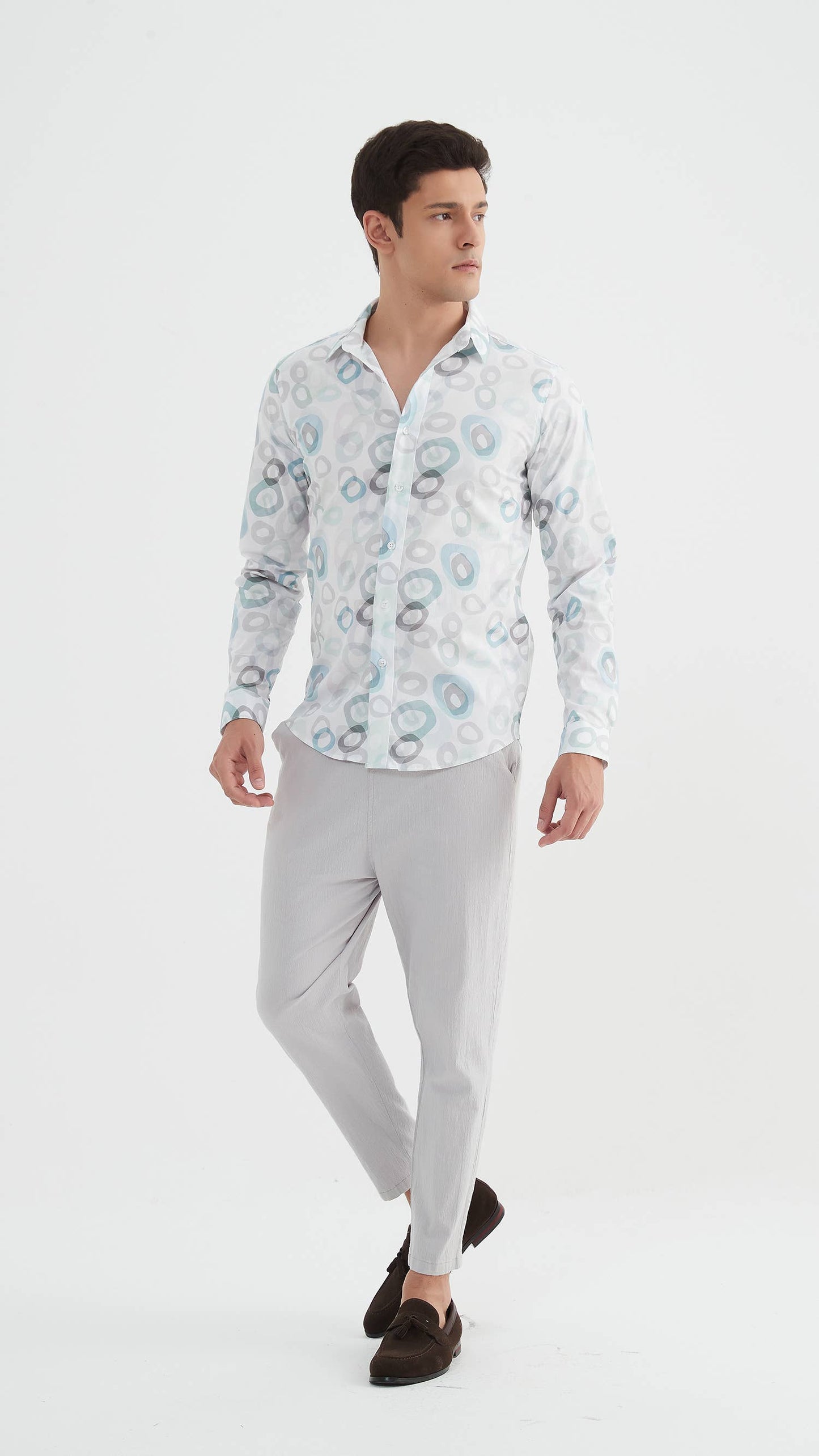 Camicia premium a fantasia con stampa digitale